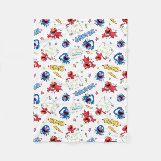 Das Monster am Ende dieses historischen Musters Fleecedecke (Vorderseite)