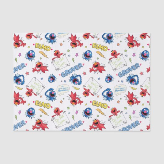 Das Monster am Ende dieses historischen Musters Seidenpapier (Vorderseite)