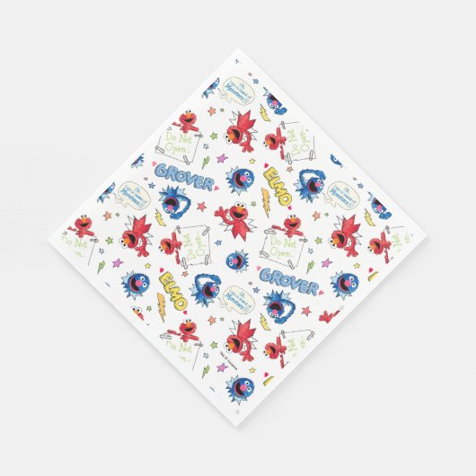 Das Monster am Ende dieses historischen Musters Serviette (Ecke)