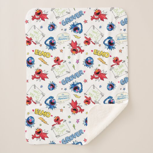 Das Monster am Ende dieses historischen Musters Sherpadecke (Vorderseite)