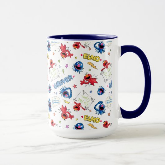 Das Monster am Ende dieses historischen Musters Tasse (Rechts)