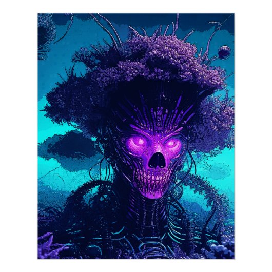 Das Monster der Cyber-Bäume im Dunkeln Poster (Vorderseite)