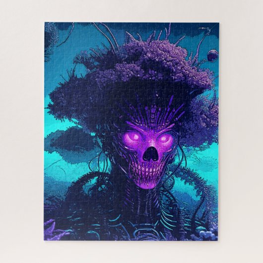 Das Monster der Cyber-Bäume im Dunkeln Puzzle (Vertikal)