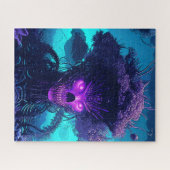 Das Monster der Cyber-Bäume im Dunkeln Puzzle (Horizontal)