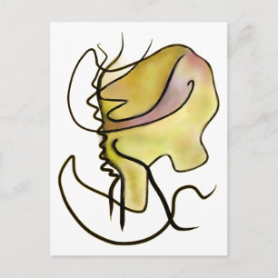 Das Monster der Linie Postkarte