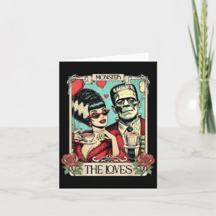 Das Monster Frankenstein und Braut Die Liebenden T Karte