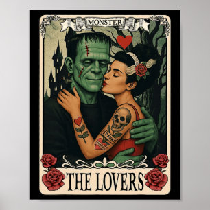 Das Monster Frankenstein und Braut Die Liebenden T Poster