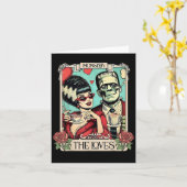 Das Monster Frankenstein und die Brücke der Lieben Karte (Gelbe Blume)