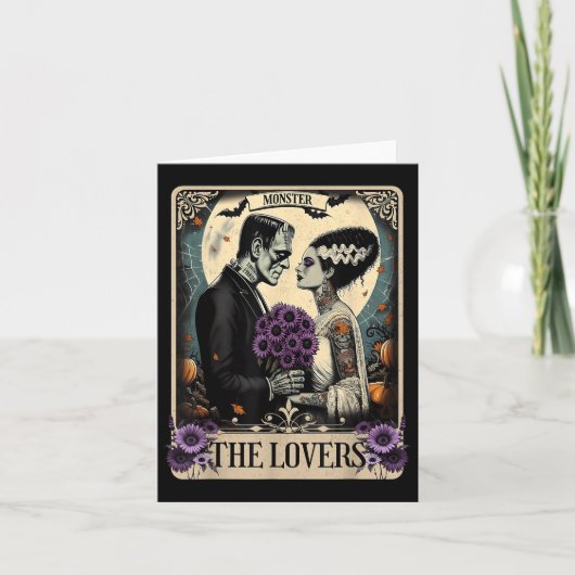 Das Monster Frankenstein und die Brücke der Lieben Karte (Vorderseite)