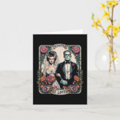 Das Monster Frankenstein und die Brücke der Lieben Karte (Gelbe Blume)