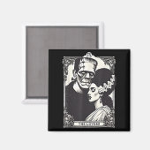 Das Monster Frankenstein und die Brücke der Lieben Magnet (Vorderseite/Rückseite)