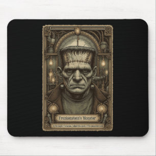 Das Monster Frankenstein-Vintage Halloween-Tarot C Mousepad