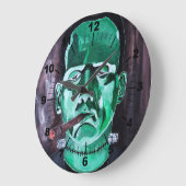 Das Monster-Gemälde von Alfred Fox Große Wanduhr (Winkel)