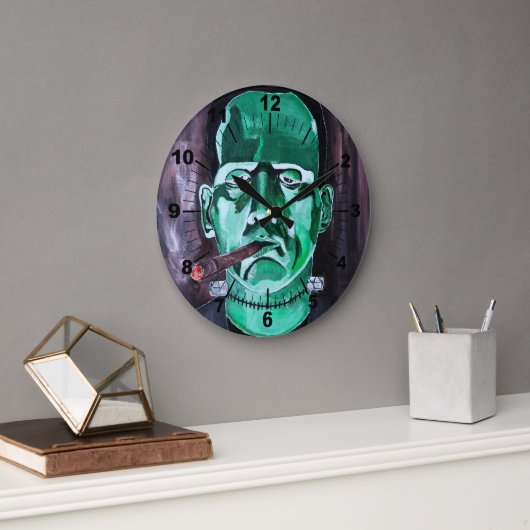 Das Monster-Gemälde von Alfred Fox Große Wanduhr (Büro)
