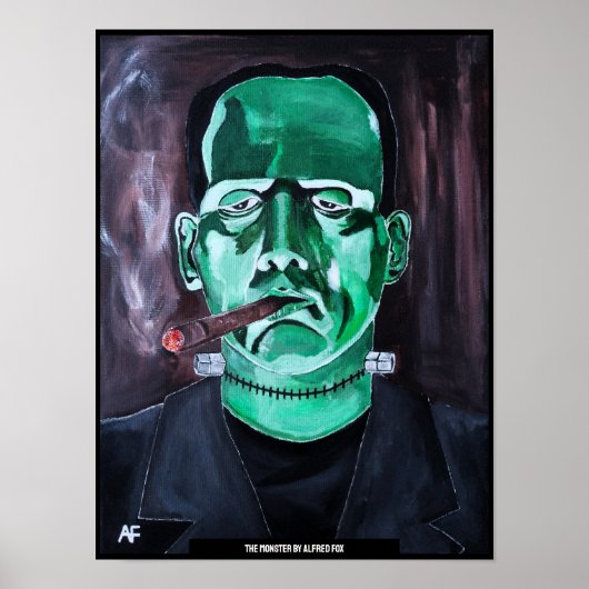 Das Monster-Gemälde von Alfred Fox Poster (Vorne)