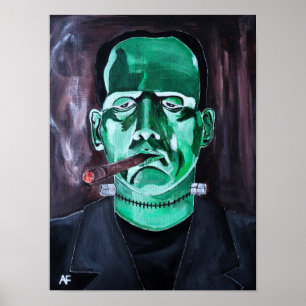 Das Monster-Gemälde von Alfred Fox Poster