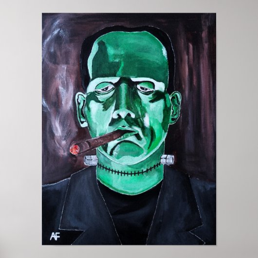 Das Monster-Gemälde von Alfred Fox Poster (Vorne)