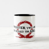 Das Monster schufen Sie - Kratos Zweifarbige Tasse (Mittel)