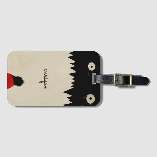 Das Monster verdunkelt Gepäckanhänger (Vorderseite (Horizontal))