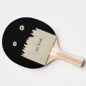 Das Monster verdunkelt Tischtennis Schläger (Seitenansicht)