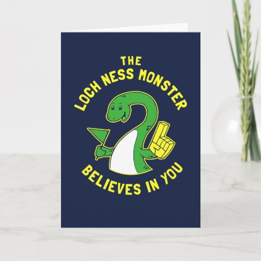 Das Monster von Loch Ness glaubt an dich Karte (Vorderseite)