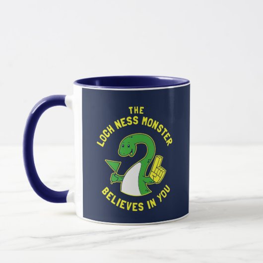 Das Monster von Loch Ness glaubt an dich Tasse (Links)