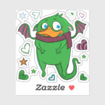 Das Monster zerstreuen, aufklebern