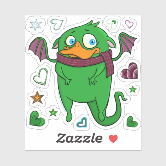 Das Monster zerstreuen, aufklebern Aufkleber (Blatt)