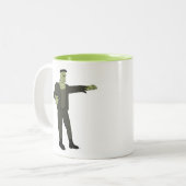 Das Monster Zweifarbige Tasse (Vorderseite Links)
