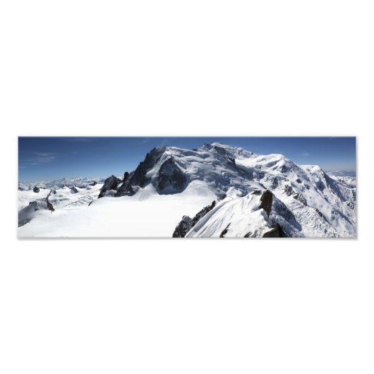 Das Mont-Blanc-Massiv Fotodruck (Vorne)