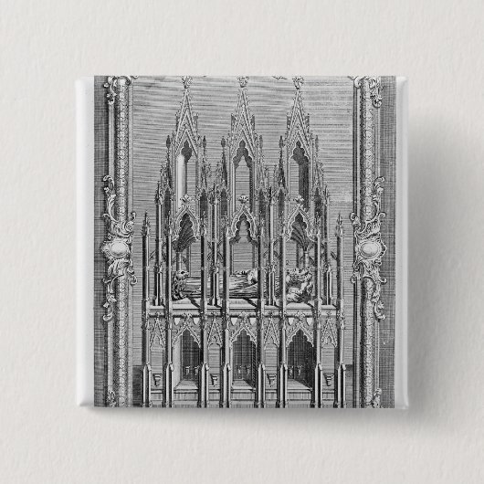 Das Monument von Edward II Button (Vorderseite)