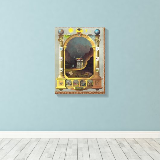 Das monumentale Diagramm Leinwanddruck (Insitu (Holzboden))