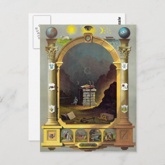 Das monumentale Diagramm Postkarte (Vorne/Hinten)