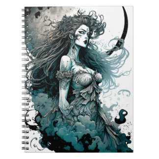 Das Moon Goddess Spirale-Notebook Notizblock