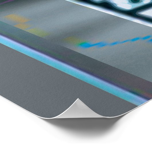 Das Moon Tarot Card Design Poster (Ecke)