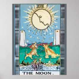 Das Moon Tarot Card Design Poster