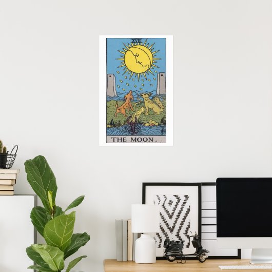 Das Moon Tarot Card Poster (Heimbüro)