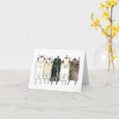 Das Mops Karte (Gelbe Blume)