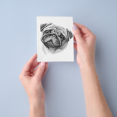 Das Mops-Portrait | NIEDLICHER MOPS Flyer (Gruppe)