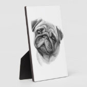 Das Mops-Portrait | NIEDLICHER MOPS Fotoplatte (Seite)