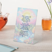 Das Morgengebet eines Kindes auf dem Schild der Hö (In SItu)