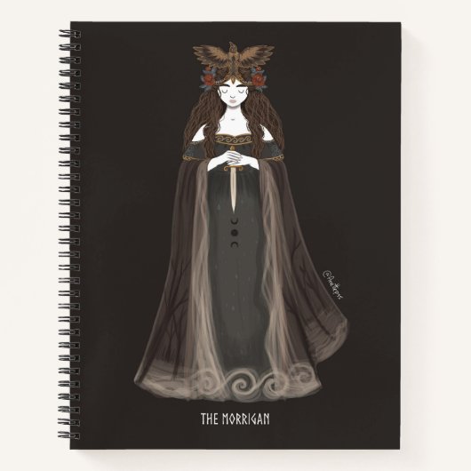 Das Morrigan A4-Notebook Notizblock (Vorderseite)