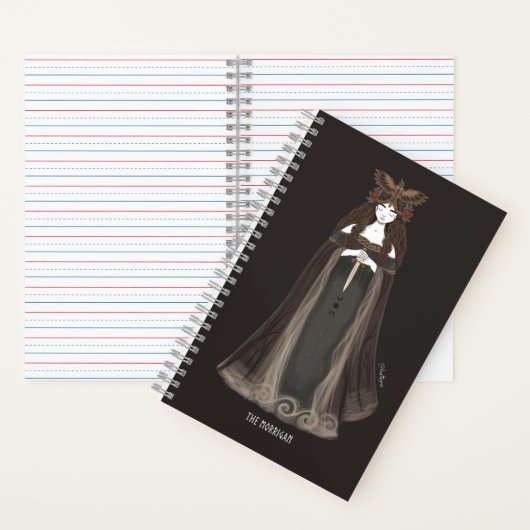 Das Morrigan-A5-Notebook Notizblock (Innen)