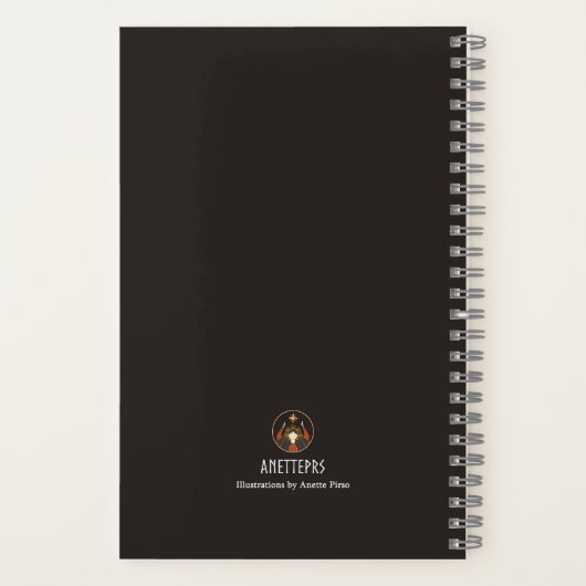 Das Morrigan-A5-Notebook Notizblock (Rückseite)