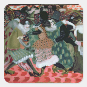 Das Morte-Saison in Paris, 1913 Quadratischer Aufkleber