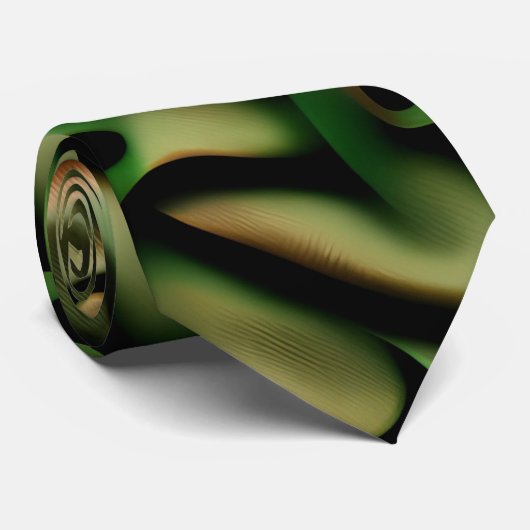 Das Mosaikmuster für grünes Kupfer hochziehen Krawatte (Gerollt)