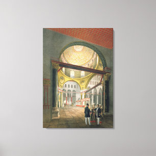 Das Moscheen-EL Aksa, "von den Andenken von Leinwanddruck