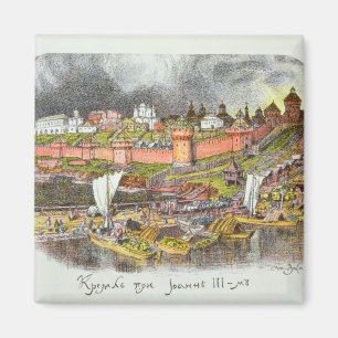 Das Moskau der Kreml in der Zeit des Zars Iwan III Magnet