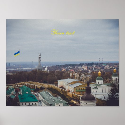 Das Motherland-Denkmal in Kiew Poster (Vorne)
