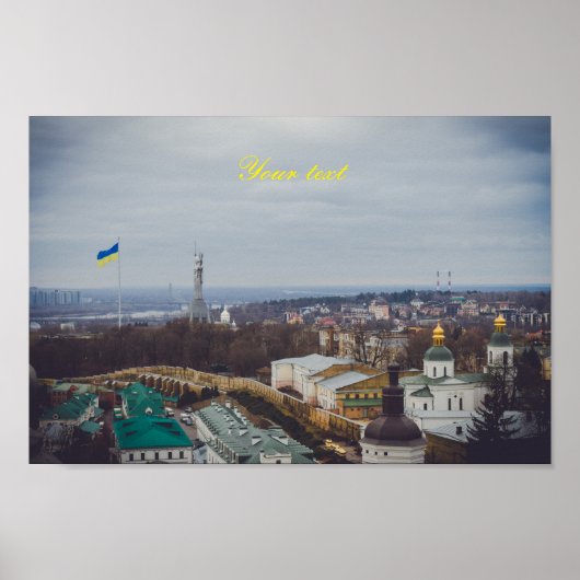 Das Motherland-Denkmal in Kiew Poster (Vorne)
